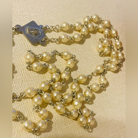 Vintage Knights of Columbus Pearl Rosary - Picture 3 of 8